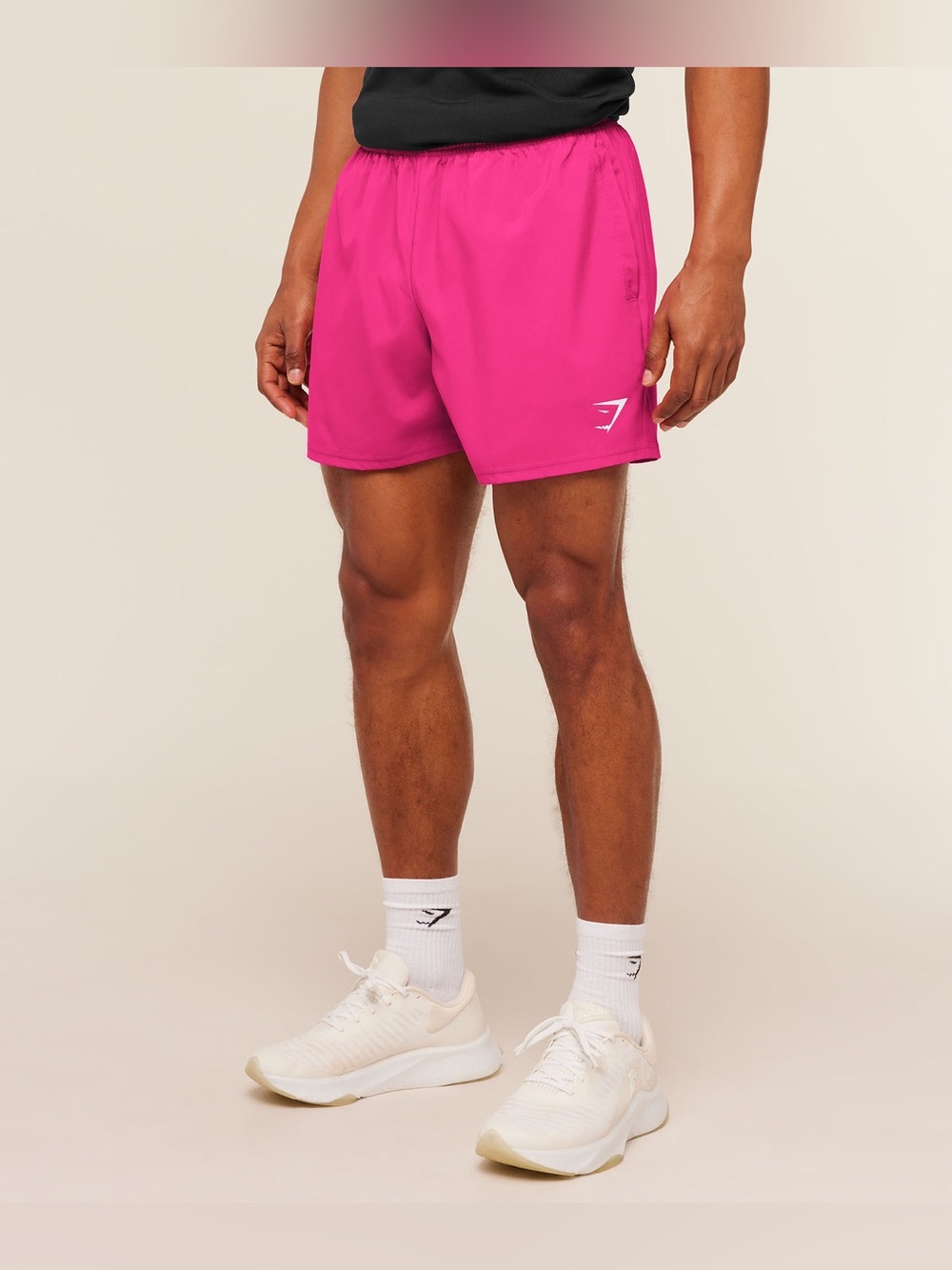 GYMSHARK Arrival Mesh 5” Shorts in Pink Lifting Size Large